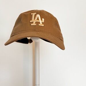 New Era LA Dodgers Logo Baseball Cap - Tan